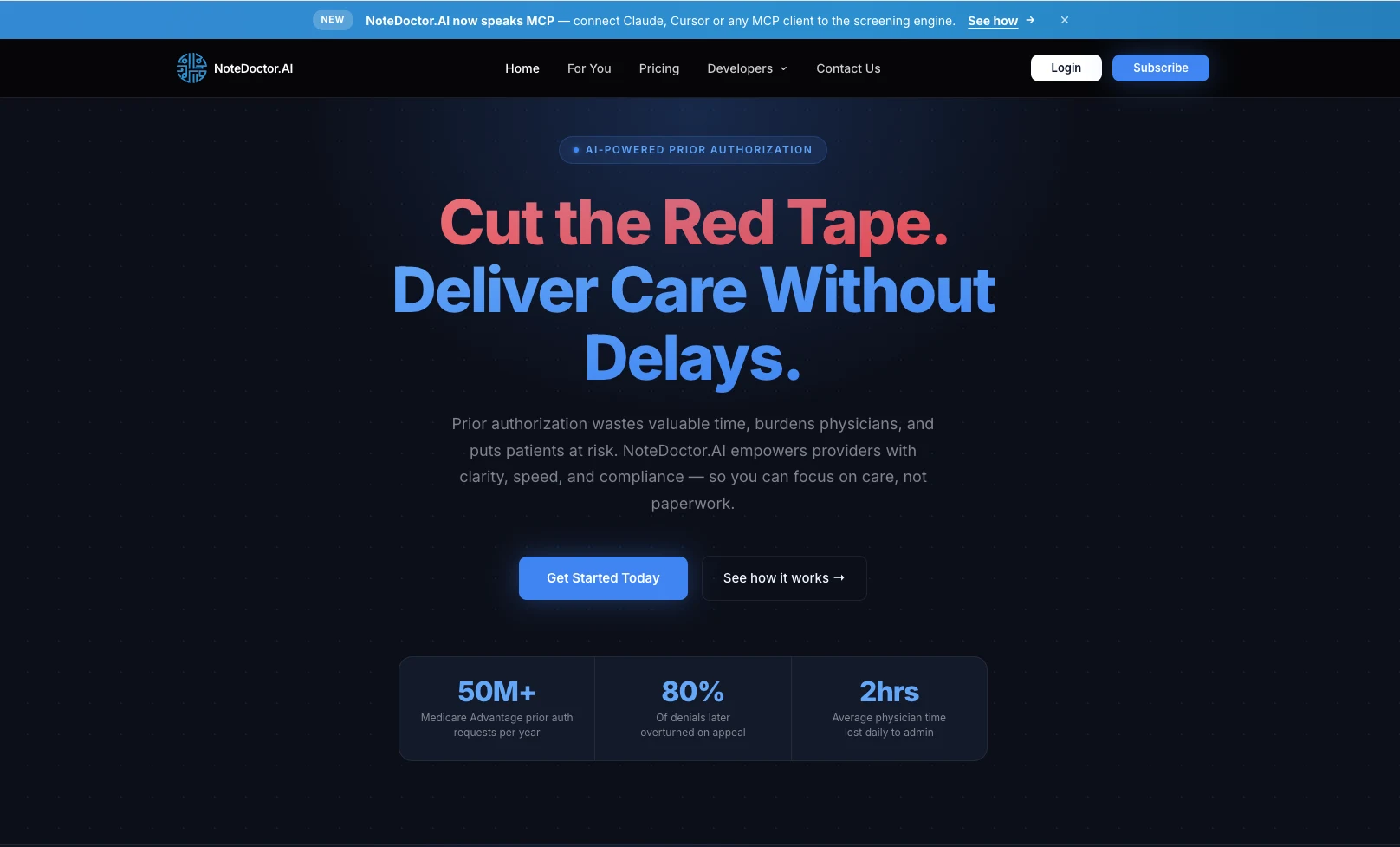 NoteDoctor.AI Marketing Site