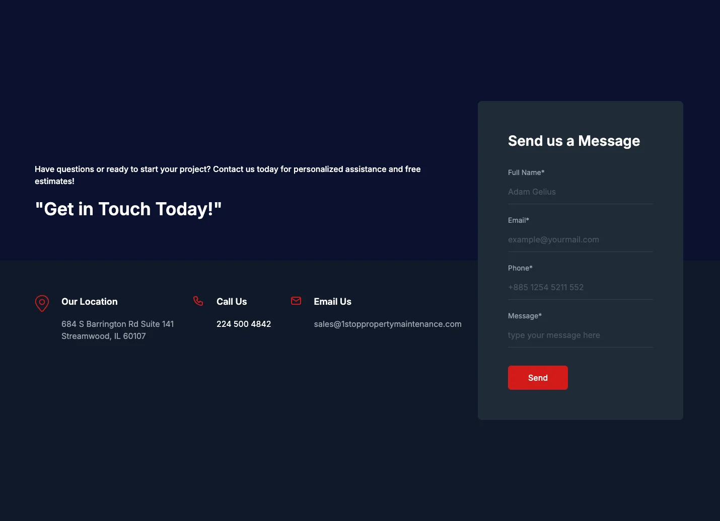 Contact & enquiry form