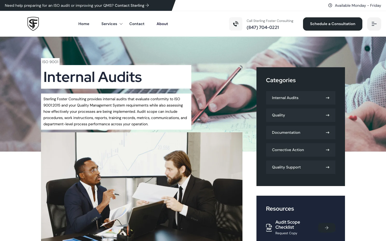 Internal Audits service